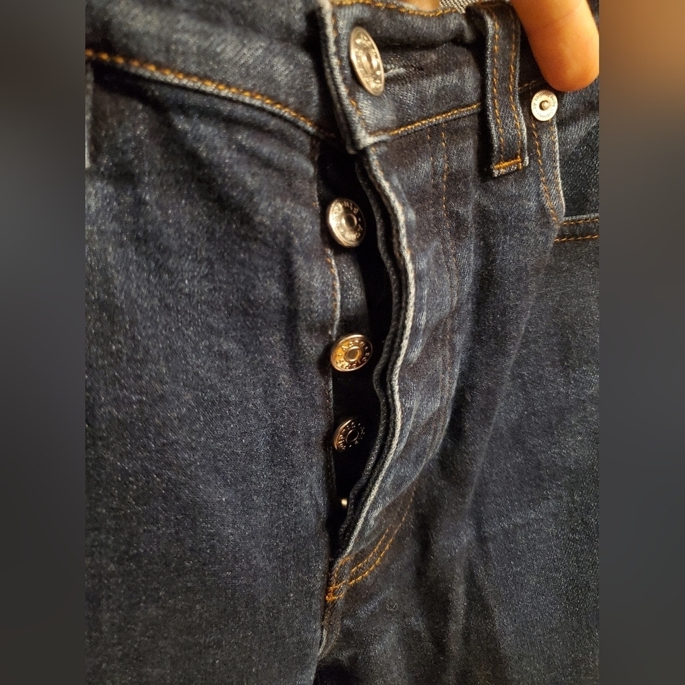 Acne Studios Denim Town STR RW. Dark blue. Faded. Men 32, inseam 26". - Picture 4 of 11